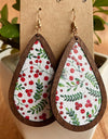 PU Teardrop Earrings