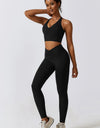 Crisscross Sports Bra and Leggings Set