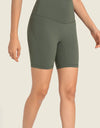 Seamless High-Rise Wide Waistband Biker Shorts