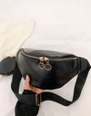 PU Leather Sling Bag with Small Purse