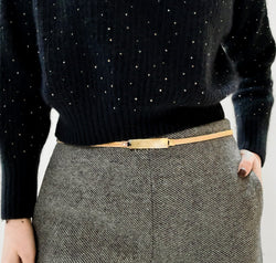 Elastic Iron Skinny Belt