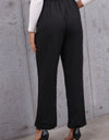 Belted Paperbag Waist Pants