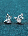 1 Carat Moissanite Butterfly Shape Earrings