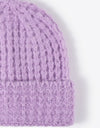 Waffle-Knit Cuff Beanie