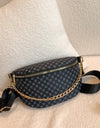 Printed PU Leather Sling Bag