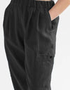 Pocketed Elastic Waist Pants