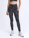 Wide Waistband Leggings with Pockets