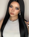 13*2" Long Lace Front Straight Synthetic Wigs 26" Long 150% Density