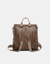 PU Leather Backpack Bag