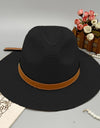 Wide Brim Paper Braided Hat