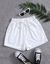 Drawstring Pocketed Elastic Waist Shorts