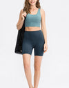 Wide Waistband Sports Shorts