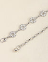 Rhinestone Decor Zinc Alloy Belt