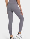 High Waist Ankle-Length Yoga Leggings with Pockets