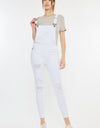 Kancan Distressed Skinny Denim Overalls