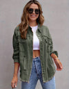 Distressed Drop Shoulder Denim Jacket