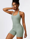 Halter Neck Sports Romper