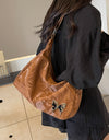 PU Leather Adjustable Strap Shoulder Bag