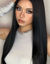 13*2" Long Lace Front Straight Synthetic Wigs 26" Long 150% Density