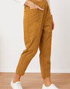 Pocketed Elastic Waist Pants