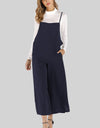 Full Size Cropped Wide Leg Overalls with Pockets