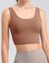 Scoop Neck Wide Strap Active Tank