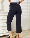 Judy Blue Full Size High Waist Tummy Control Garment Dyed Wide Cropped Jeans