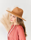 Fame Flat Brim Fedora Fashion Hat