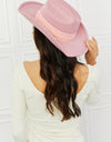 Fame Western Cutie Cowboy Hat in Pink