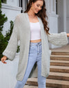 Open Front Longline Cardigan