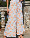 Printed Wide Leg Long Pants