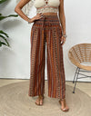 Printed Wide Leg Pants