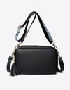 PU Leather Tassel Crossbody Bag