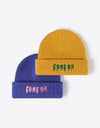 COME ON Embroidered Cuff Knit Beanie