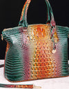 Gradient PU Leather Handbag