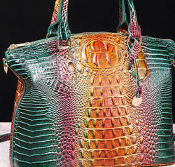 Gradient PU Leather Handbag