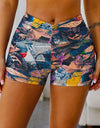 Wide Waistband High Waist Yoga Shorts