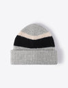 Tricolor Cuffed Knit Beanie