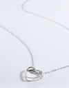 Heart Inlaid Zircon Spring Ring Closure Necklace