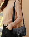 PU Leather Adjustable Strap Shoulder Bag