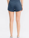 Wide Waistband Sports Shorts with Pockets