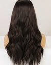 13*2" Lace Front Wigs Synthetic Long Wave 26" Heat Safe 150% Density in Brown