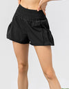 Elastic Waist Pocketed Active Shorts