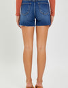 RISEN High Waist Side Slit Denim Shorts