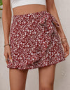 Printed Tie Waist Shorts