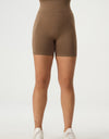 High Waist Wide Waistband Active Shorts