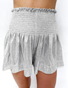 Smocked High Waist Shorts