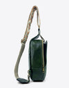 Random Pattern Adjustable Strap PU Leather Sling Bag