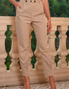 High Waist Cropped Pants