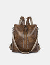 PU Leather Backpack Bag